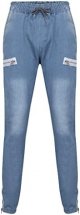 Leg Men's Pants Plus-Size Street Pure Colour Jeans with Zipper Pocket Jean Trouser Solid Fashion Jeans Men Straight