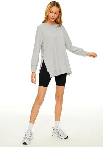 Womens Oversized Sweatshirts Long Sleeve Crew Neck Pullover Casual Hoodies Fall Fashion Clothes